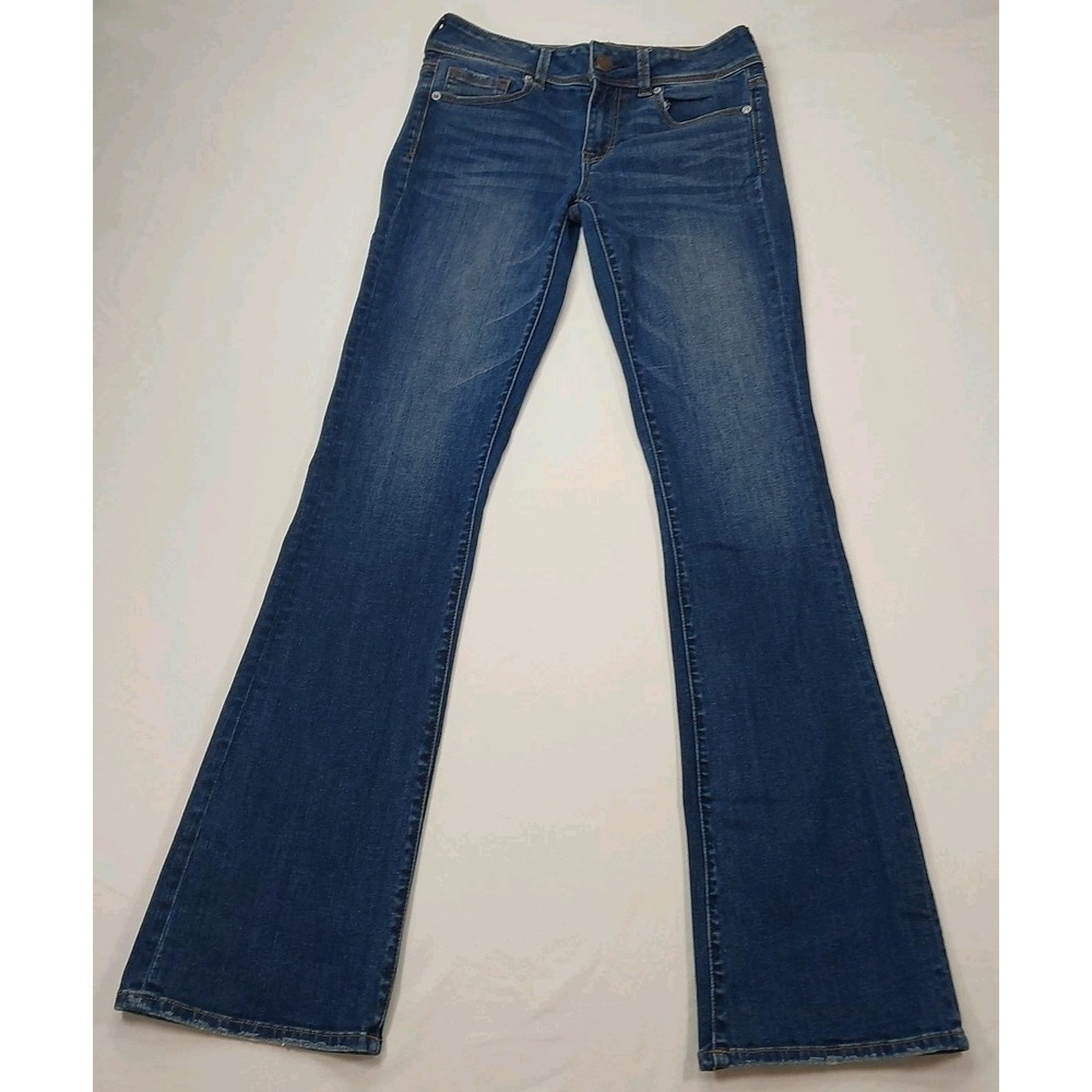 American Eagle Women's Kick Boot Super Stretch Jeans Size 4 Long